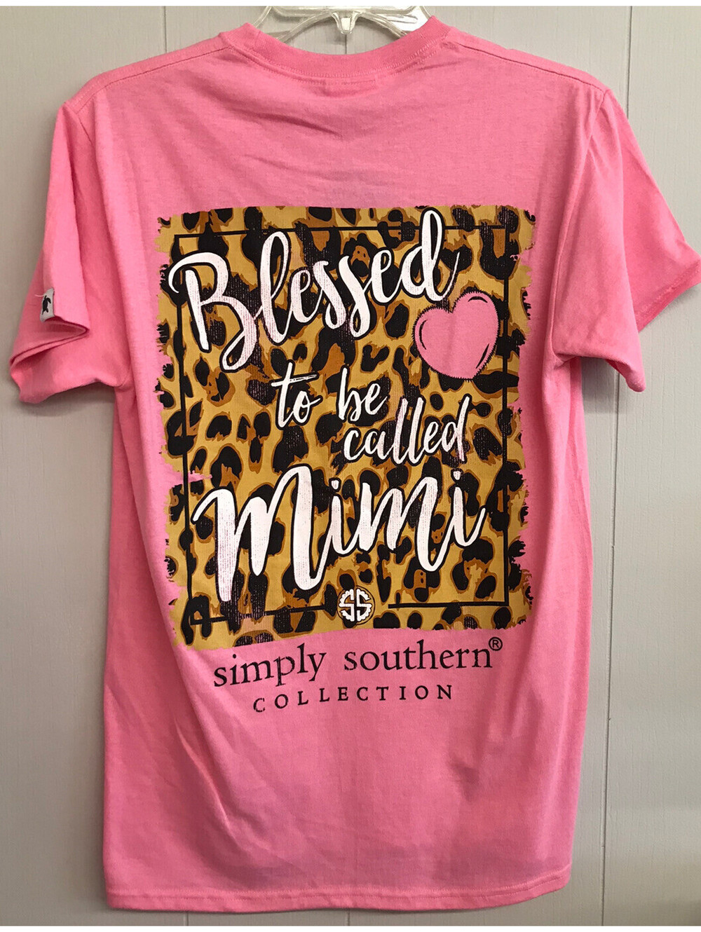 Simply Southern T-shirt. Pink. Blessed to be Called Mimi on back. Size S.   NWT